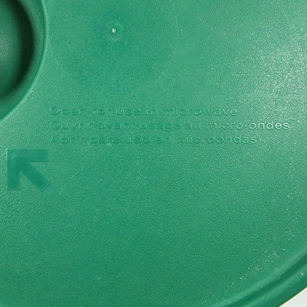 Vintage Tupperware Colander Strainer with Steamer Vent Lid Green - Picture 6 of 8